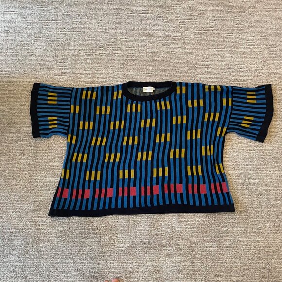 The Endery Bauhaus Short Sleeve Sweater Tee - Picture 1 of 3